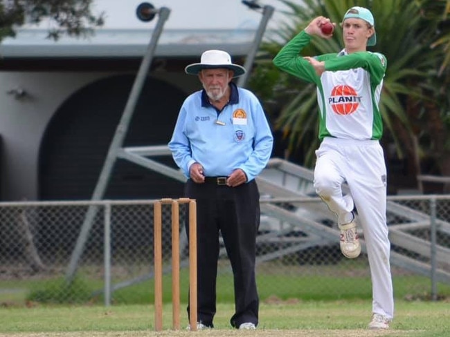 Lennox Head bowler Ryan Kernaghan.