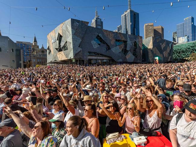 He is proud of Fed Square’s legacy as a central meeting point for Melbourne. Picture: Jason Edwards