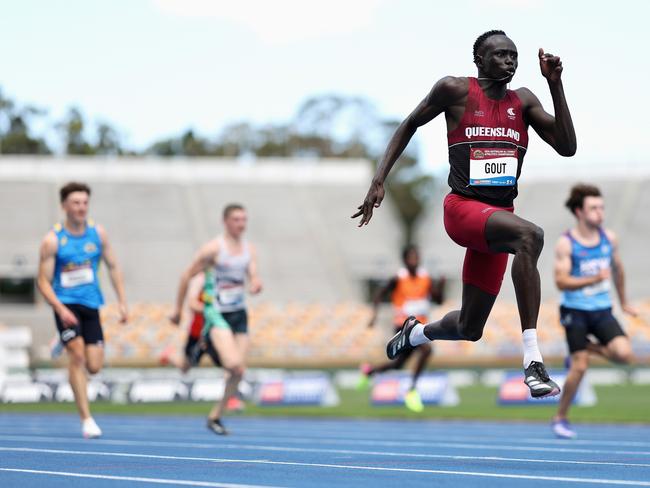 Gout Gout has taken the athletics world by storm. Picture: Getty Images