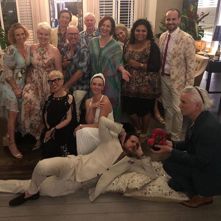 Baz Luhrmann and Catherine Martin hosted a dinner for Queensland Ballet at Restaurant Labart on the Gold Coast in November. Picture: Instagram/ @stuart_giles