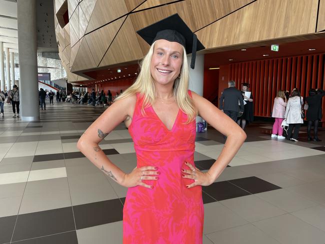 Lillianne Stephenson Gorda graduated from Australian Catholic University with a Bachelor of Early Childhood Education. Photo: Himangi Singh.