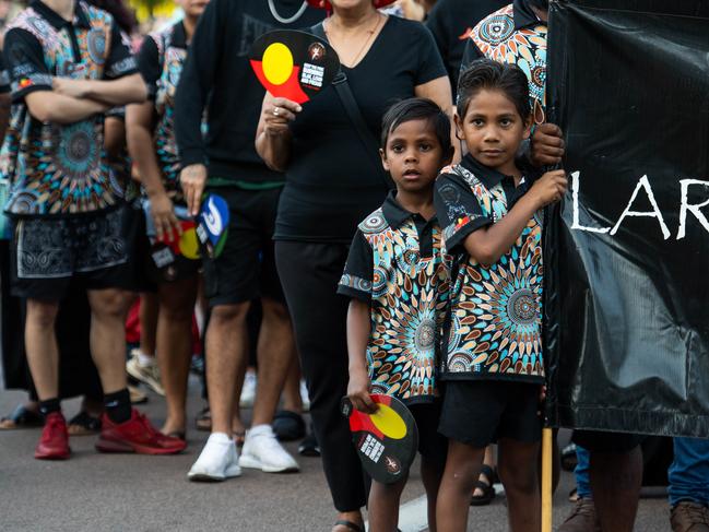 NAIDOC march, 2024. The theme this year is 'Keep the fire burning: Blak, loud and proud'. Picture: Pema Tamang Pakhrin