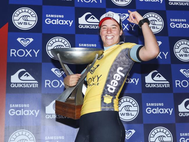 Australia's Tyler Wright her World Surfing Title.