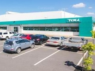 The shed, with a floor area of 7000sq m, is located 10km west of Rockhampton and leased on a long-term basis to Toll Holdings.