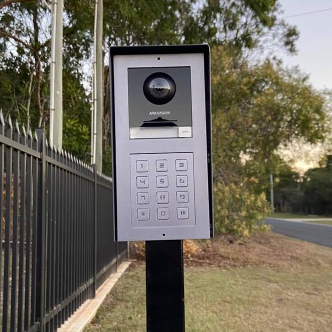 An intercom device outside a home. Picture: Leolec