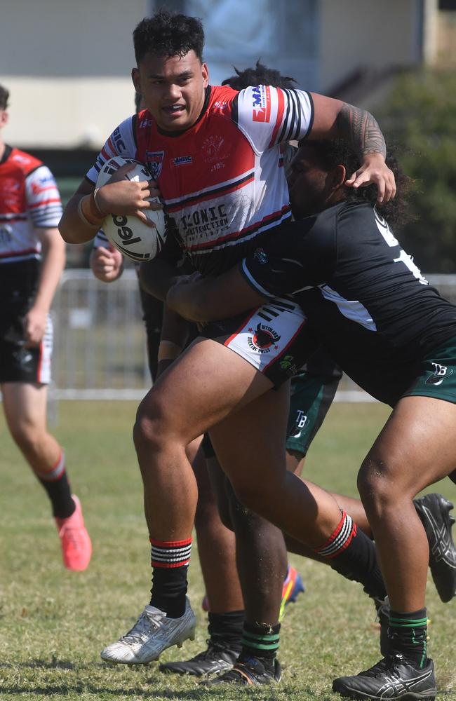 Kirwan's Eneliko Savelio. Aaron Payne Cup 2024. Kirwan High against Trinity Bay High at Kirwan High. Picture: Evan Morgan