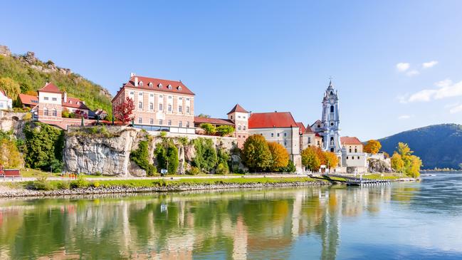 Durnstein on the Danube in the Wachau Valley, Austria.