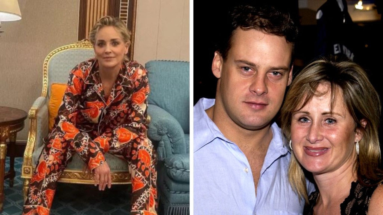 Sharon Stone's brother Patrick has died. Pictures: Instagram, Getty