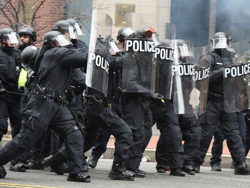 Violent Protests Break Out Near Donald Trump Parade Route | News.com.au ...