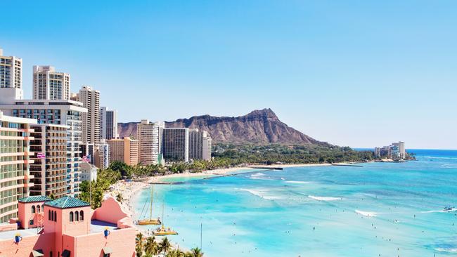 Waikiki Beach in Oahu, Hawaii. Picture: Supplied