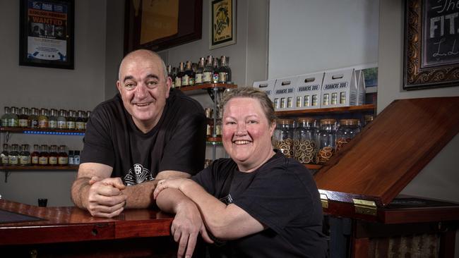 Rob and Cath Davies have plans to expand their distillery to the site of an ambulance depot 150 metres away from their current site in Mount Pleasant, SA. Picture Emma Brasier