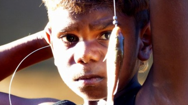 An aboriginal boy photographed by Ray Martin in Fitzroy Crossing.