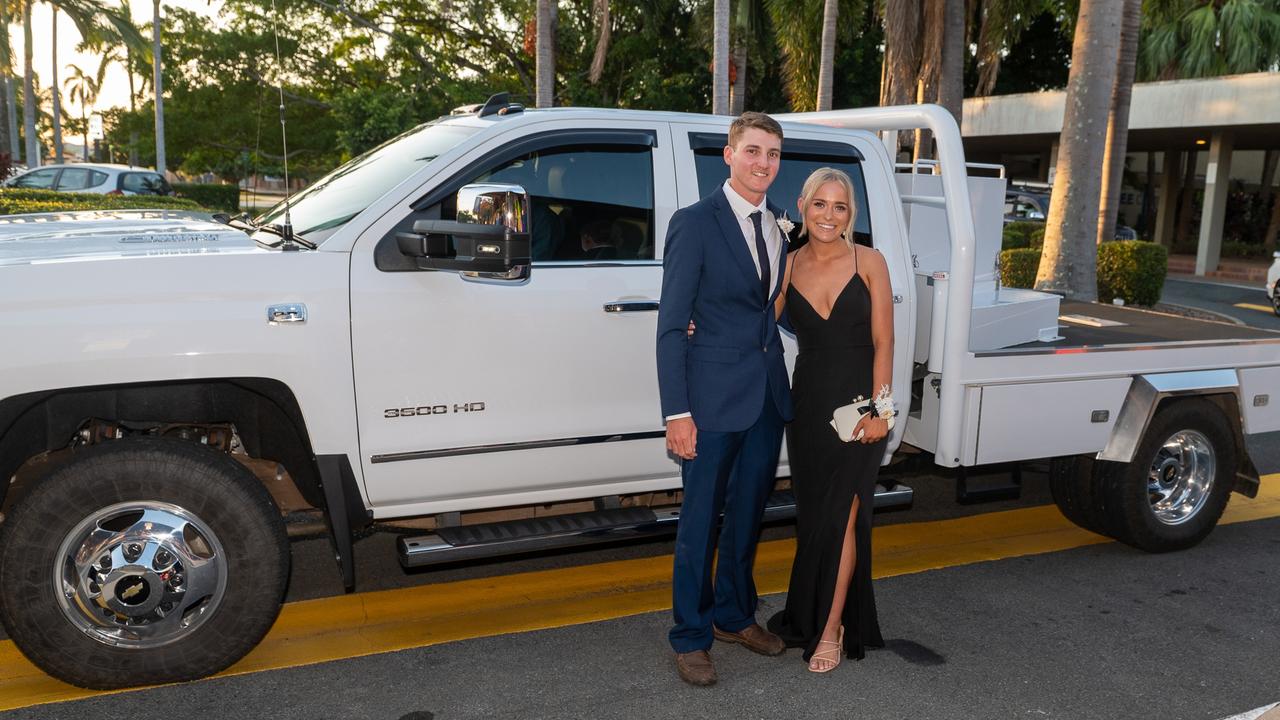 Lawson Curran and Megan Bauman at Mackay Christian College Graduation dinner, Thursday 16 November 2023 Picture:Michaela Harlow