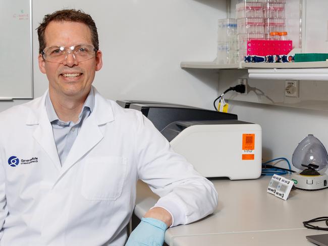 Daniel MacArthur at the Garvan Institute in Sydney on Thursday, October 17, 2024.  MacArthur is behind Australia's first home-based DNA database, dubbed OurDNA and championed by MCRI's Sarah Murdoch. Picture: Nikki Short