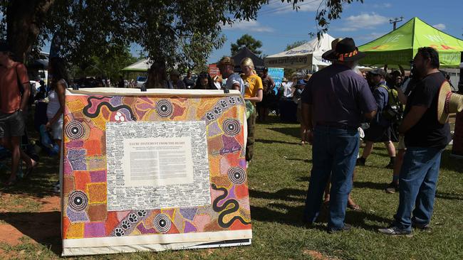 'Uluru Statement From The Heart' at the Barunga Festival 2018. Picture: Keri Megelus