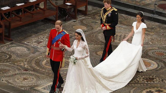 Kate continued the train tradition. Picture: Getty Images