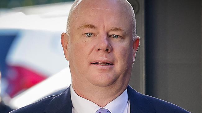 MELBOURNE, AUSTRALIA.NewsWire Photos. MAY 01, 2025. Erin Patterson murder trial at Latrobe Valley Court in Morwell. Simon Patterson, the estranged husband of Erin Patterson, arrives at court to give evidence. Picture: NewsWire/Ian Currie