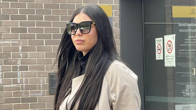 Lara Alali, 27, was sentenced in Sutherland Local Court on Thursday after she pleaded guilty to ongoing drug supply and drug possession. Picture: Ashleigh Tullis