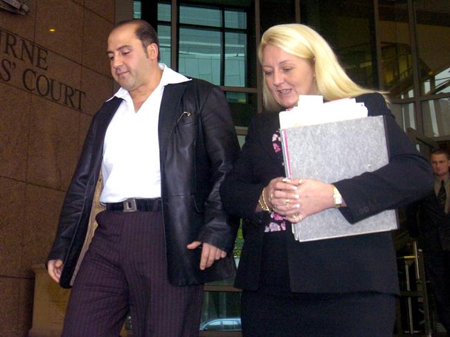 Nicola Gobbo with former client Tony Mokbel.