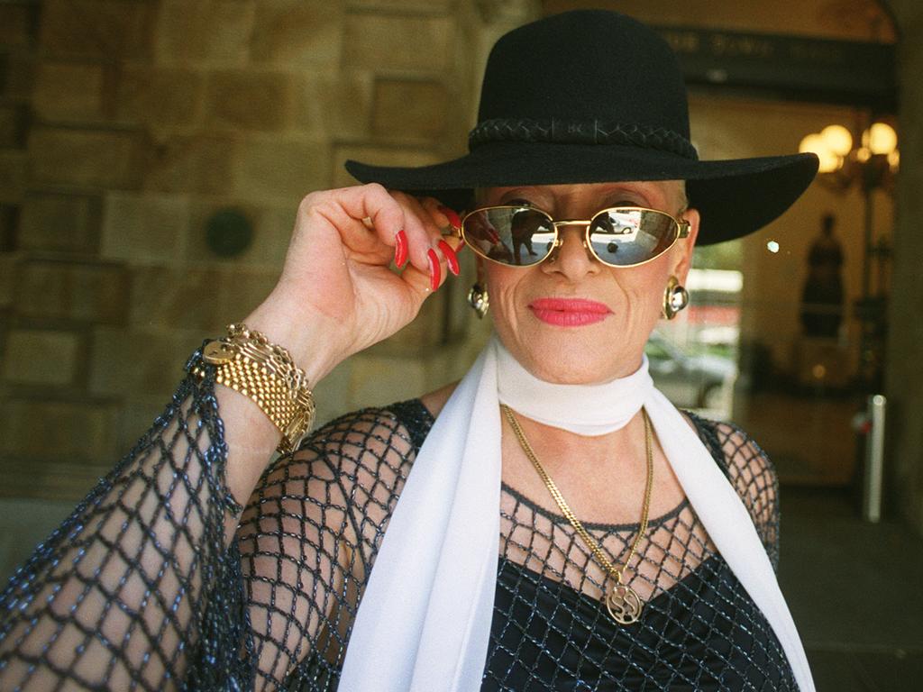 Lord Mayoral candidate Stormy Summers outside Adelaide Town Hall in March, 2000.
