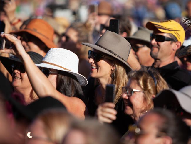 Farmers put their woes aside temporarily as they enjoyed the concert. Picture: Luke Drew