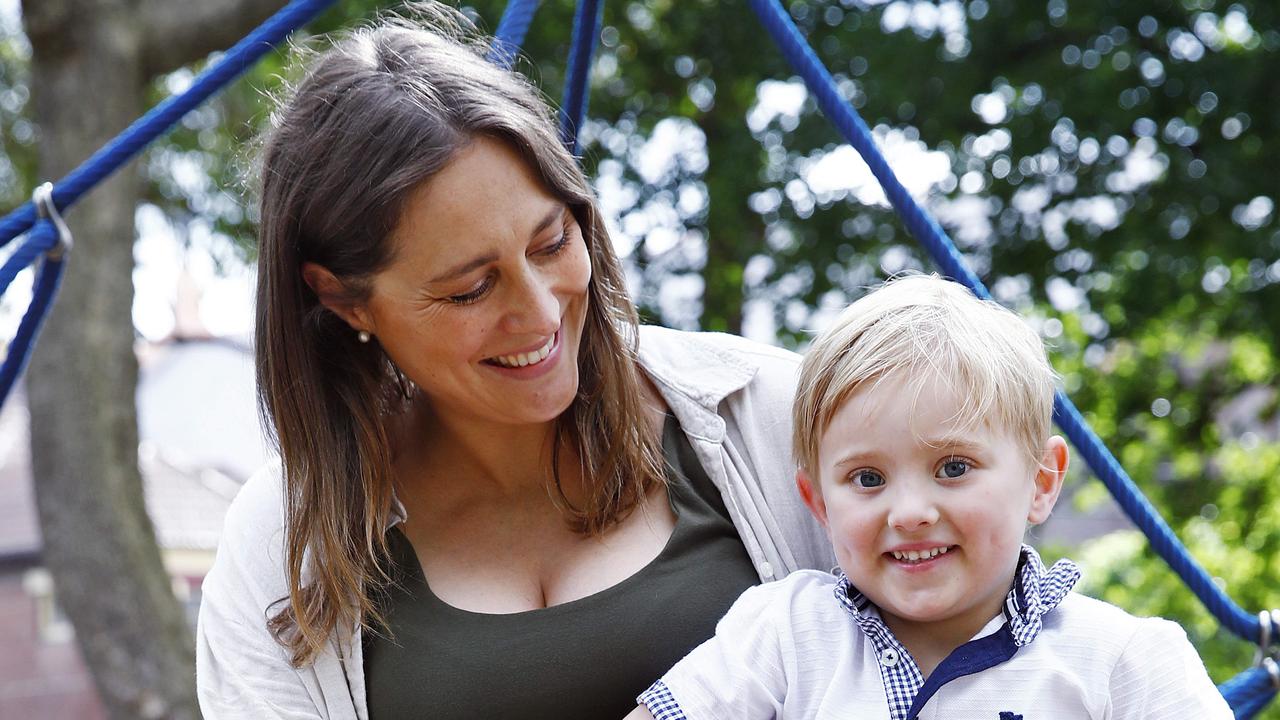 Vanessa Croll pictured with her son. Picture: Sam Ruttyn