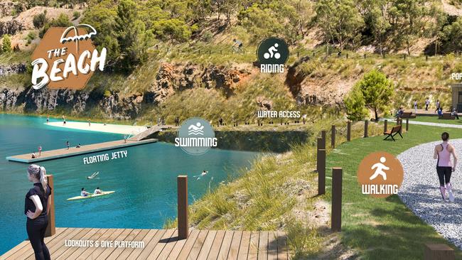 Crystal Lake Recreation Park was slated as a tourism destination by the former state government. Picture: Supplied.