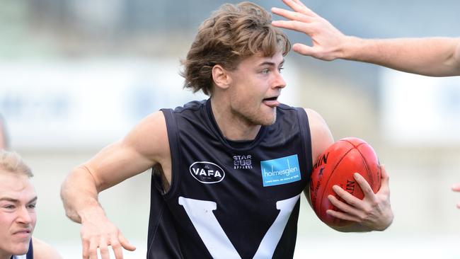 VAFA’s Connor Lappin in action during the 2019 Brian Molony Cup against AFL Victoria Country in 2019. Picture: AAP/ Chris Eastman