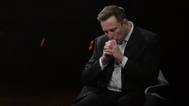 Elon Musk at the Porte de Versailles exhibition centre in Paris.