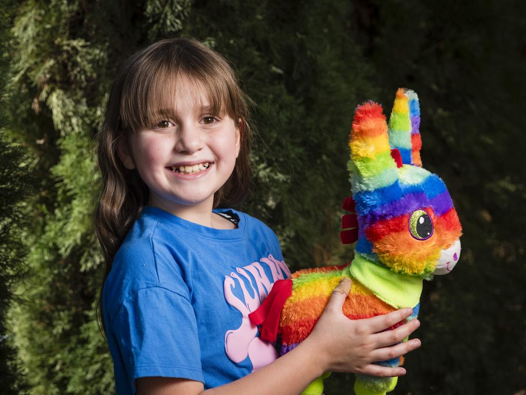 Ava Myers performed a poem about wanting a pony in a speech and drama section of the 77th City of Toowoomba Eisteddfod at Empire Theatres, Sunday, July 30, 2023. Picture: Kevin Farmer