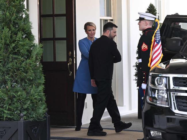 Ukraine's President Volodymyr Zelensky leaves the White House after meeting with US President Donald Trump, in Washington, DC, February 28, 2025. (Photo by SAUL LOEB / AFP)