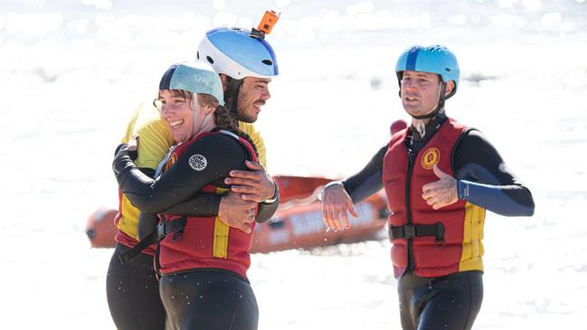 Cate Kyling (left) is a volunteer with Coogee Surf Life Saving Club. Picture: supplied