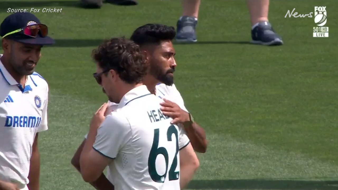 Crash AI: Siraj and Head's awkward embrace after Aussies win