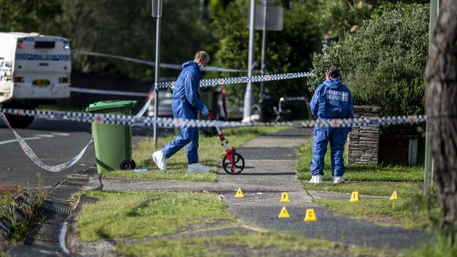 A crime scene has been established in Kariong. Picture: Darren Leigh Roberts