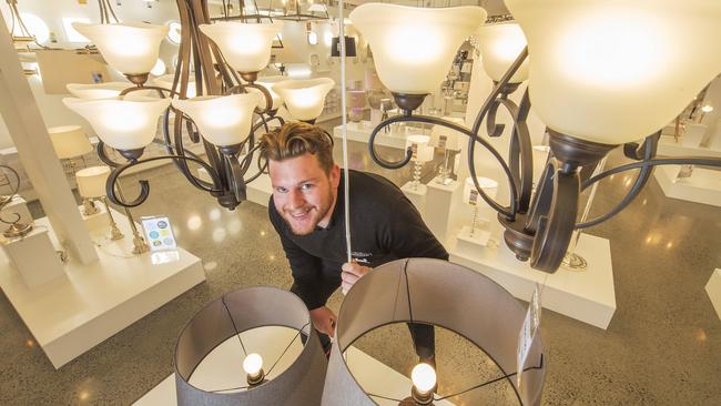 Beacon Lighting says its on track for a profit lift this financial year as online sales boom. Picture: Rob Leeson.