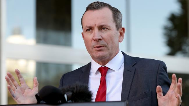 WA Premier Mark McGowan is being sued for defamation. Picture: Richard Wainwright/AAP