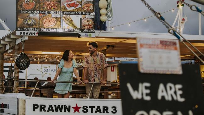 Prawn Star serves fresh seafood off the trawlers. Picture: Tourism and Events Queensland