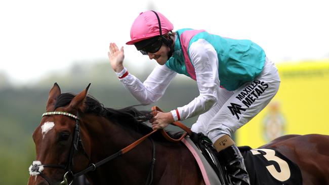 Frankel wins the Queen Anne Stakes at Royal Ascot in 2012.