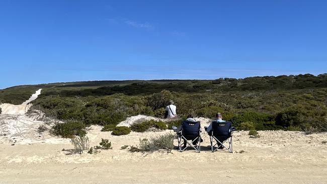 Admirers, enthusiasts and media once again crowded Whalers Way car park to catch a glimpse of the first rocket to leave Australia in 50 years.