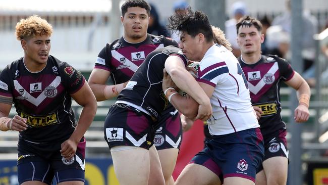 Langer Trophy semi-final between Marsden SHS and Ipswch SHS from Kougari Oval.  Oliva Laulualo from Ipswich SHS.  Picture: zak Simmonds