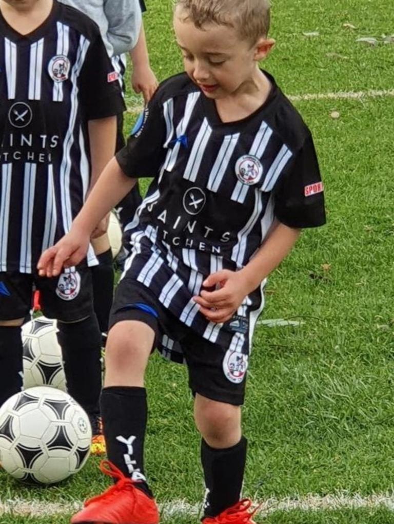 SA Little Legend Wyatt Heath, 6, from Salisbury Villa Soccer Club’s U6. We are told young Wyatt is loving his first season of soccer and ‘is showing commitment to his team and cheering them on’. He kicked two goals in this recent game. Well done Wyatt! Picture: Supplied