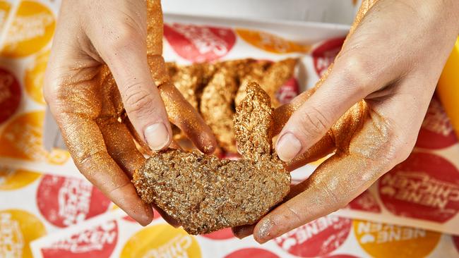 Top Enders will have a chance to win 23 karat gold-coated chicken at Nene Chicken in Casuarina this Saturday. Picture: Griffin Simm