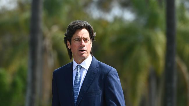 AFL chief executive Gillon McLachlan says the league “condemns and abhors all forms of violence towards women”.