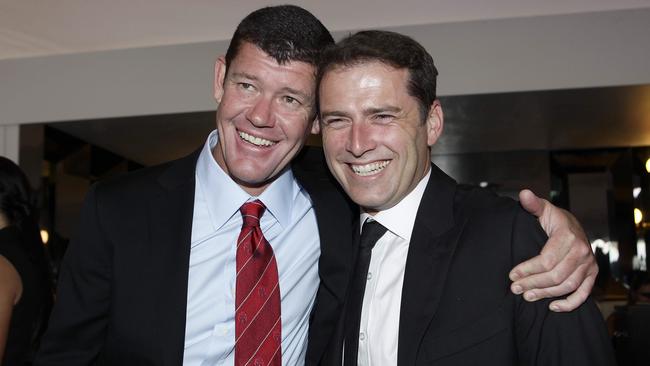 Stefanovic with friend James Packer in 2012. 