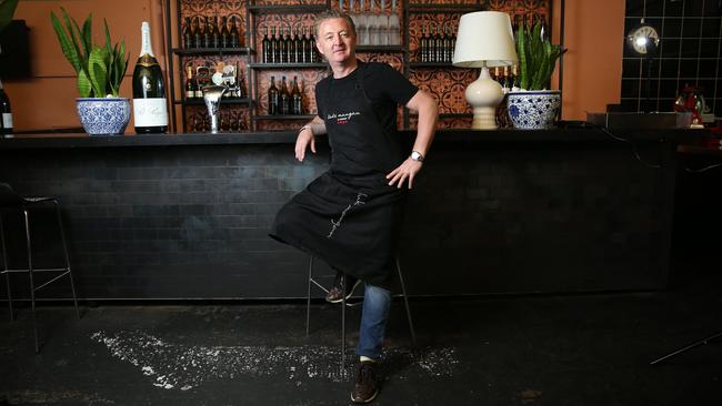 Chef Luke Mangan at his restaurant Luke's Kitchen in Waterloo, Sydney. Picture: Britta Campion