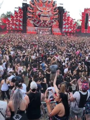 The Defqon.1 music festival in Penrith, western Sydney, on September 15. Picture: Instagram.
