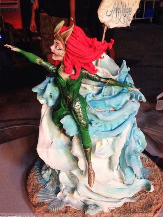 Amber Heard’s Cakesalouisa birthday cake. Picture: Instagram