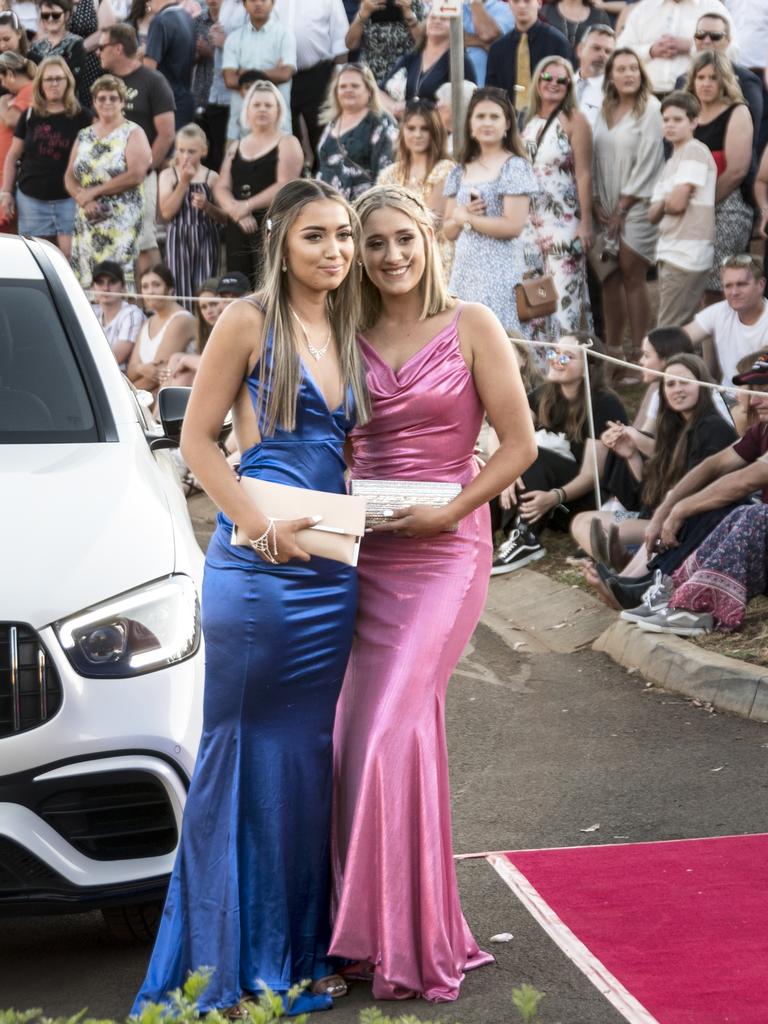 Toowoomba Christian College year 12 formal at Highfileds Cultural Centre. Zoe Piffero and Nicole Kucks.