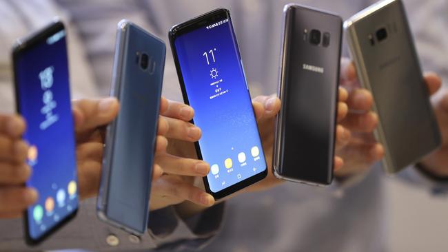 Samsung’s Galaxy S8+ is just one of several new smartphones released in the past two months. Picture: AP Photo/Lee Jin-man