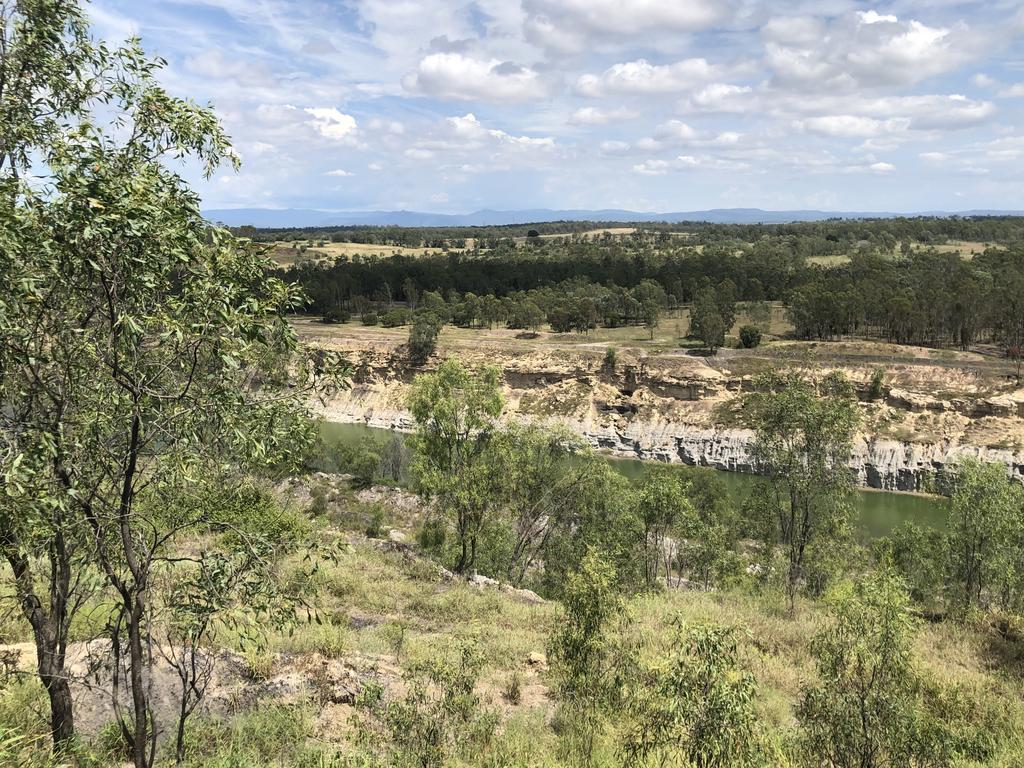 An abandoned mine site at Ebenezer in Ipswich here a $50m waste recycling plant is proposed. Picture: Des Houghton